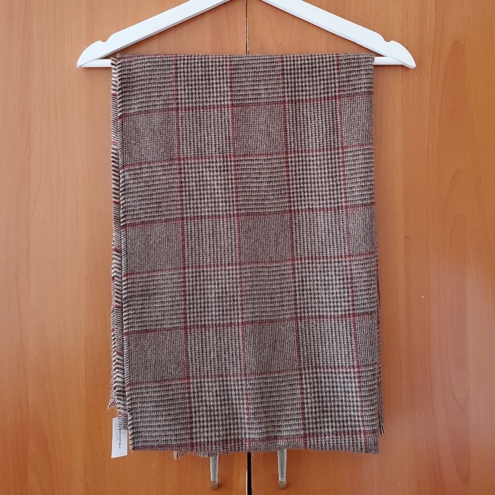 Banana Republic Brown Plaid Scarf